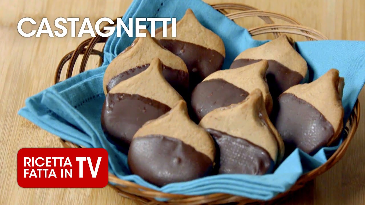 CASTAGNETTI BISCOTTI ALLE CASTAGNE - Ricetta TV Fatto in Casa per Voi