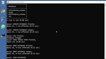 MySQL Tutorial - 4 - Create and Delete (DROP) Database