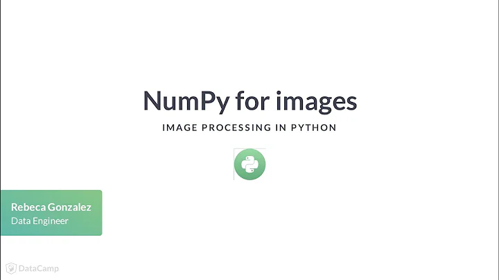 Python Tutorial: NumPy for images