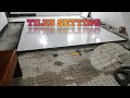 Tiles setting with steel matting