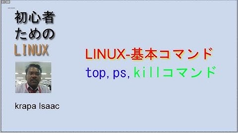Linux上で現在動作しているプロセス - top,ps,kill コマンド - Krapa Isaac