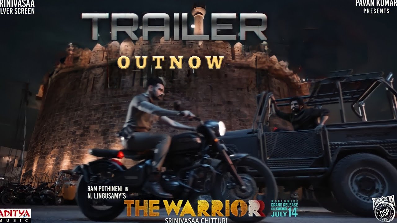 The Warriorr Official Trailer|The Warriorr Theatrical Trailer|Ram Pothineni|Krithi Shetty|DSP|Lingu