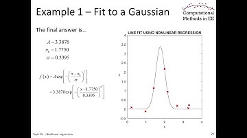 Topic 5b -- Nonlinear regression