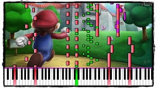 Video thumbnail of "ピアノ-[マリオ64]- スライダーのテーマ曲＠採譜してみた"