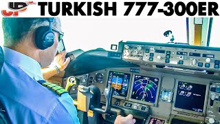 Piloting the TURKISH 777-300ER out of Tokyo