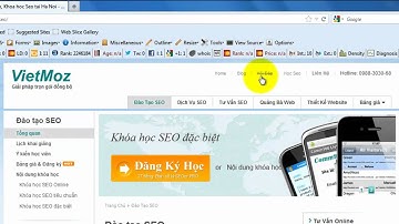Hướng dẫn cài đặt SeoQuake & Web developer cho trình duyệt Firefox.