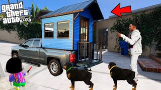 GTA 5 : Franklin Shinchan Chop & Bob Built A House On His Car in GTA 5.. (GTA 5 Mods)