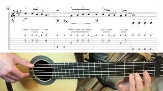 Video thumbnail of "Sweet Caroline - Neil Diamond (Easy guitar arrangement with tabs)"