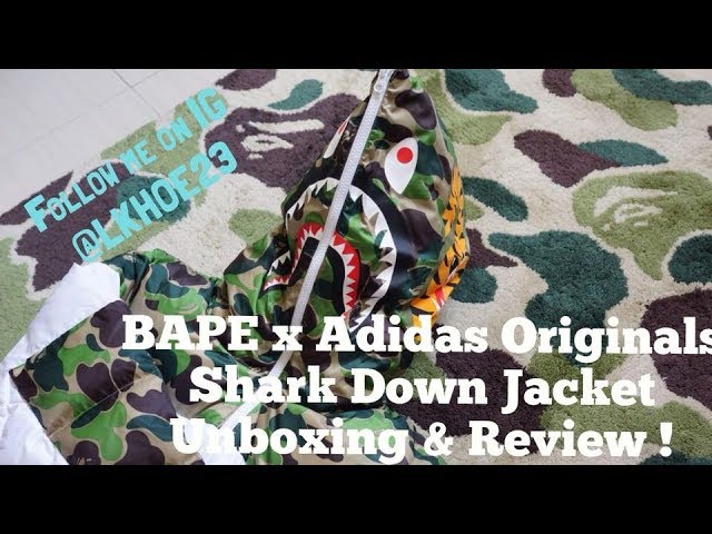 adidas bape down jacket