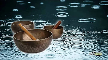 Rain With Metal Crystal Bowls - Full 60 Minute Soundtrack