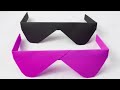 How to make paper sunglasses without glue  paper craft without glue  paper folding crafts