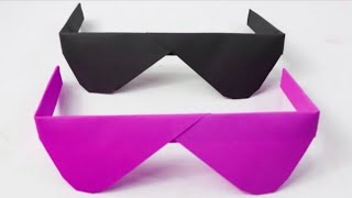 How To Make Paper Sunglasses Without Glue Paper Craft Without Glue Paper Folding Crafts