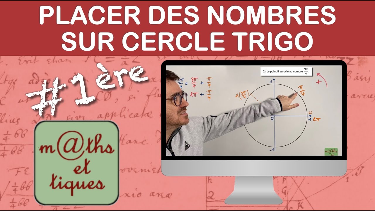 Placer un point sur le cercle trigonométrique (1) - Première