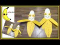 How to make a paper banana craft  nursery craft ideas  yellow day craft activity craft