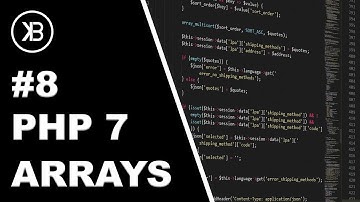 PHP 7 Tutorial 2019 Anfänger | #8 Arrays