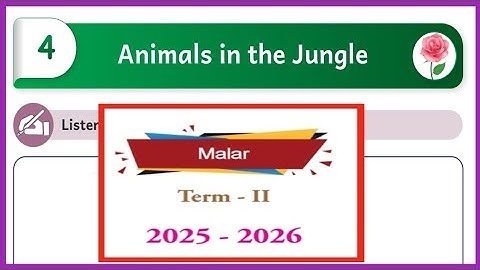 Animals in the Jungle, Malar, English workbook answers 