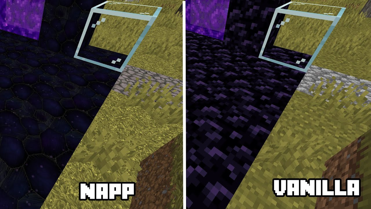 Napp Minecraft Minecraft resource pack napp vs vanilla - YouTube