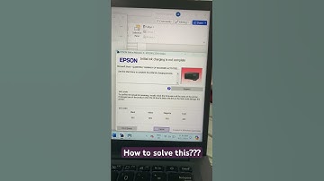 How to solve initial ink charging is not complete epson l3210