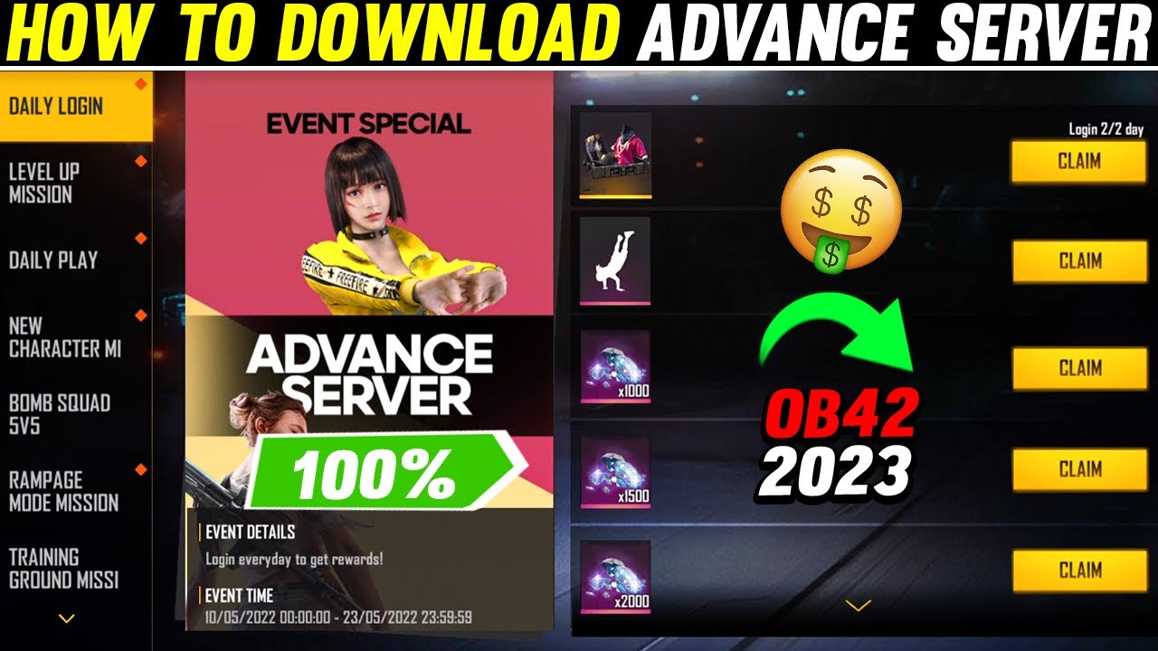 HOW TO DOWNLOAD FREE FIRE ADVANCE SERVER, OB30 UPDATE