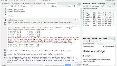 7-4 Interactive Data Analysis - Live Coding - Converting an R Notebook into an R Markdown Document