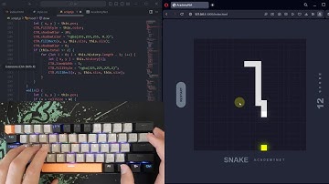 ASMR Programming - Coding a Snake Game - No Talking