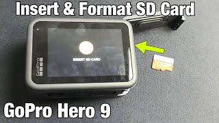 GoPro Hero 9: How to Insert SD Card & Format