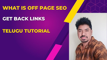 What is OFF Page SEO 2023,Directory Submission Sites 2023, SEO Back links  SEO Telugu Tutorial 2023