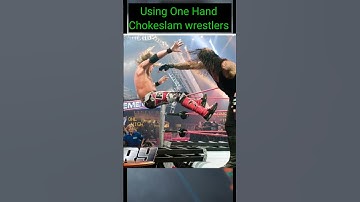 Using one hand chokeslam wrestlers #shorts #wweshorts #wwe