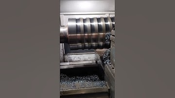 OVAL roll cutting lathe CNC machine #short #video