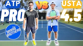 USTA 4.5 vs ATP #2000! @tennis Brothers