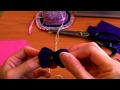 ベビースリーピンの作り方 how to make a baby hair bows