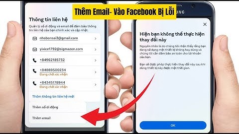 Cách Thêm Email Vào Facebook Trên Điện Thoại | Cách Thêm Gmail Vào Tài Khoản Facebook