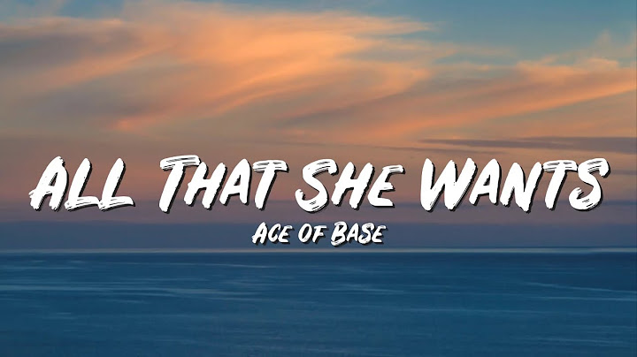 All That She Wants Lyric Video version - Lyric Video performance video thumbnail