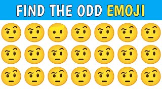 Find The Odd Emoji | Mind-Bending Emoji Puzzle: Find the Odd One Out and Test Your Perception!