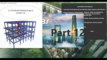 G+2  Building Part 12 Joint Output and Foundation Design in ETABS V18 Amharic  By Abel M