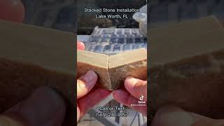 Stacked stone miters tutorial - Pereira Construction