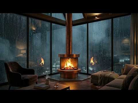 Penthouse de Luxe sous la Pluie (2H) | Relaxing Rain Sounds & Deep Sleep Piano