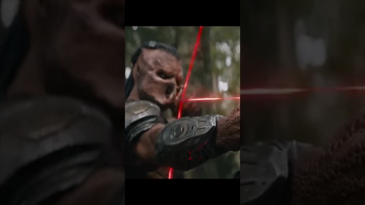 Дек Хищник использует Лук на Бесплодных землях Хищника 