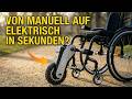 WheelMove Rollstuhl Zusatzantrieb Test | Elektrischer Aufsatz fur manuellen Rollstuhl