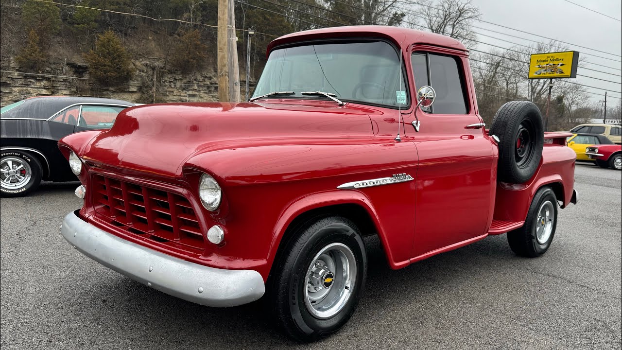 TEST DRIVE 1955 Chevy Step Side 3100 $24,900 Maple Motors 
