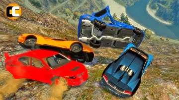 GTA 4 Cliff Drops Crashes with Real Cars mods Ep. 68 | Odycrash