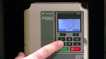 Yaskawa P1000 Motor Parameter Setup