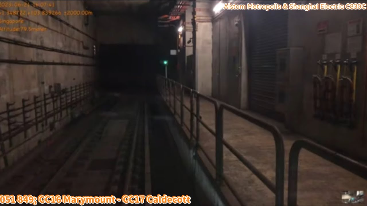 ⁴ᴷ⁶⁰ [SMRT] Alstom Metropolis C830C [849] CC16 Marymount - CC17 ...