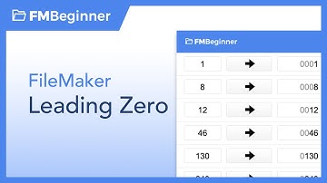 FileMaker Leading Zero Technique