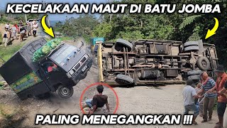 Kecelakaan Maut !!! Truk Terbalik Dan Mobil Masuk Jurang Di Tanjakan Batu Jomba