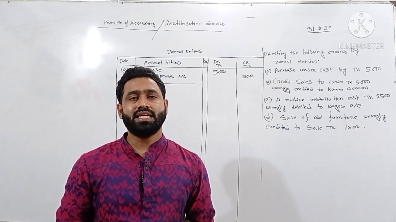 BBA(PASS) 1ST YEAR  PRINCIPLE OF ACCOUNTING (Rectification Errors)