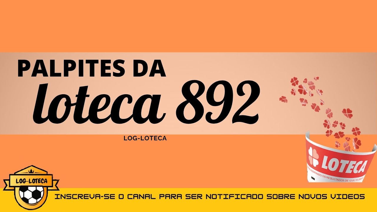 PALPITES ( LOTECA 892 )