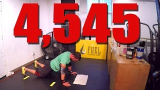 4,545 Chest to Floor Burpees in 12hrs (Guinness World Record)