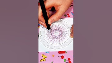 BEAUTIFUL SPIROGRAPH PATTERN  #art #drawing #colors #mesmerizing #relaxing #satisfying #spirograph