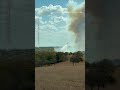 Watch air crews battle massive Oklahoma wildfire in Caddo County